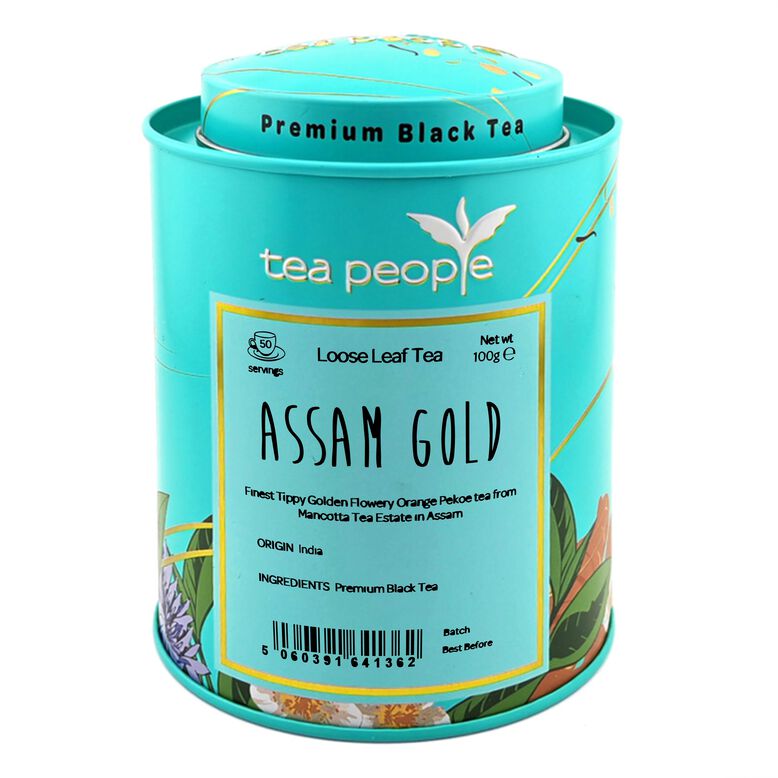 Assam Gold -100g Loose Leaf Tea in Tin Caddy, , hi-res